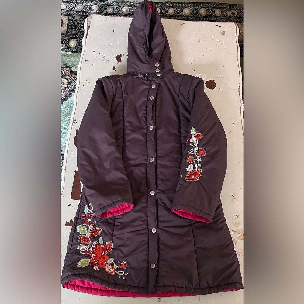 Girls winter Coat with removable hood